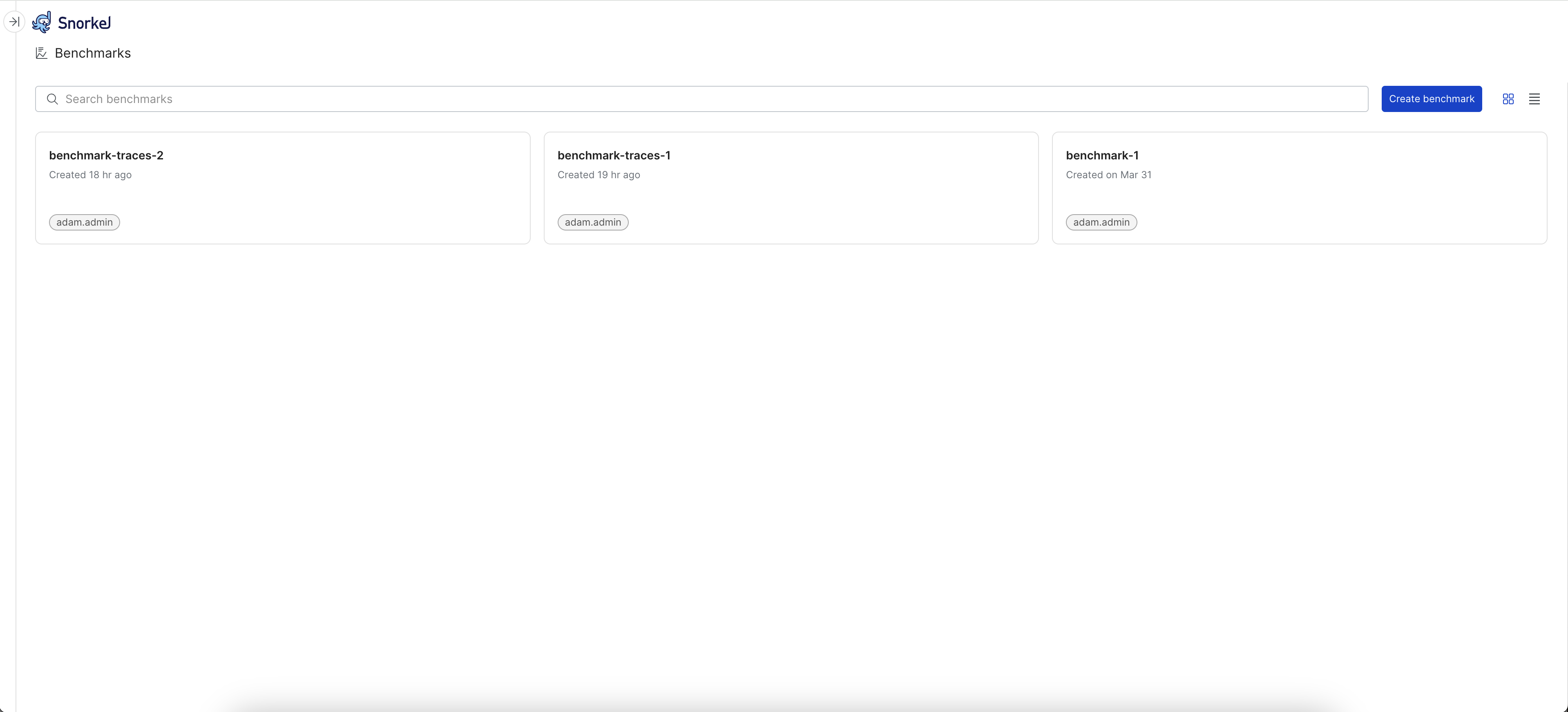 Benchmark collections page.