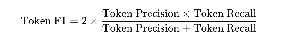 Token recall formula